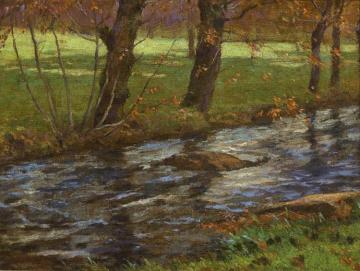 Autumn Brook Artwork by John Ferguson Weir