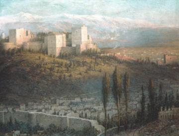 The Alhambra, Granada, Spain, 1901 Artwork by John Ferguson Weir