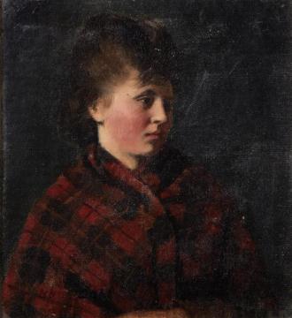 Portrait Of A Seated Woman Artwork by Hans Dahl