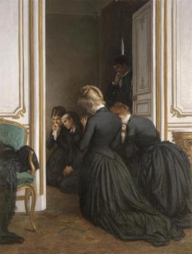 The Last Prayer, 1887 Artwork by Jules Emile Saintin