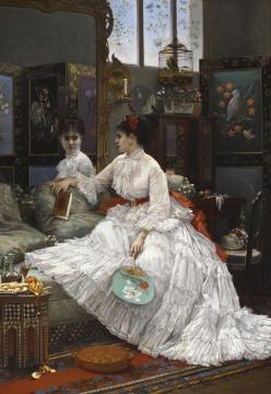 Reflections, 1875 Artwork by Jules Emile Saintin