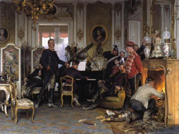 A Billet Outside Paris, 1894 Artwork by Anton Alexander von Werner