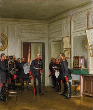 The Crown Prince Receiving General Von Weyhern In Versailles Artwork by Anton Alexander von Werner