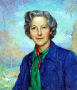 Portrait Of The Artist Doris Rohr, 1952 Artwork by Abel George Warshawsky