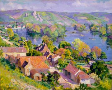Seine At Andelys Artwork by Abel George Warshawsky