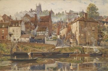 By Severnside, Bridgnorth Artwork by Sir Edward John Poynter