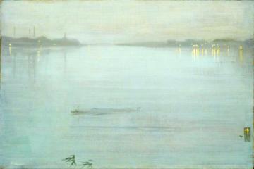 Nocturne: Blue And Silver - Cremorne Lights, 1872 Artwork by James Abbott McNeill Whistler