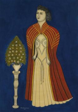 Opera Girl (cappa Da Opera) Artwork by Morris Hirshfield