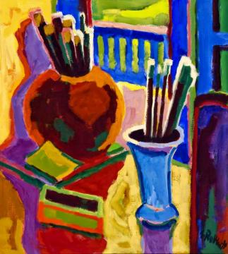 Paintbrushes (in Memoriam Walter GramattÉ), 1963 Artwork by Karl Schmidt Rottluff