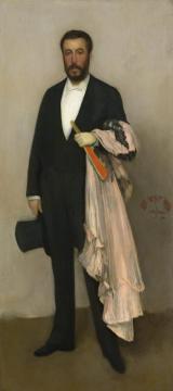 Arrangement In Flesh Colour And Black - Portrait Of Theodore Duret Artwork by James Abbott McNeill Whistler