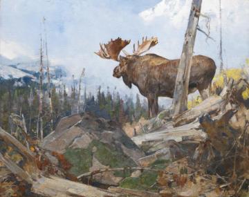 Alaskan Wilderness Artwork by Carl Rungius