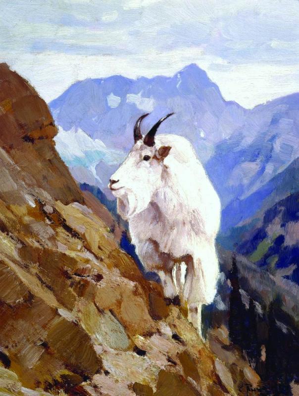 The Cragmaster Artwork by Carl Rungius