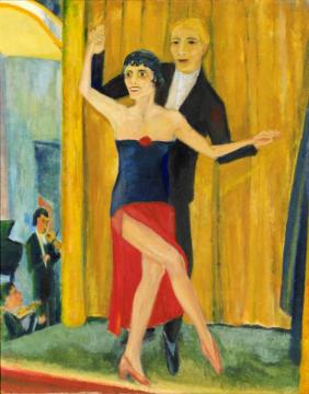 Great Dancing Pair (grosses Tanzpaar),1923 Artwork by Erich Heckel