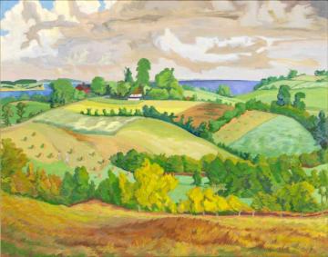 Landscape On The Fjord, 1939 Artwork by Erich Heckel