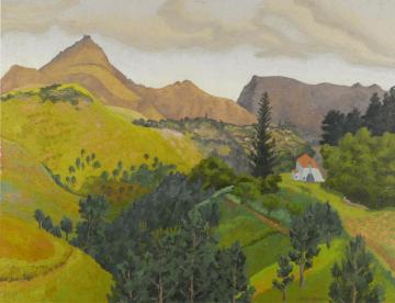 Distant View Of Napoleon's Residence On St. Helena Artwork by Sir Cedric Morris