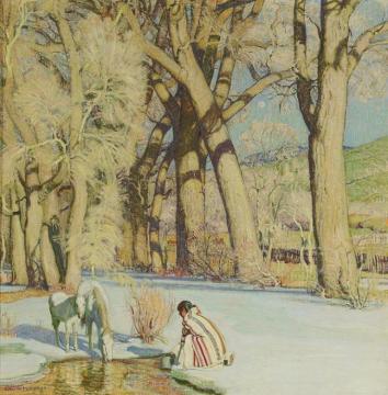At The Water Hole Artwork by E. Martin Hennings