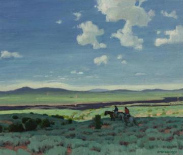 Rio Grande Gorge, Taos, New Mexico Artwork by E. Martin Hennings