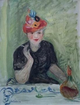 La Femme Au Chapeau, Ca. 1926 Artwork by Charles Camoin