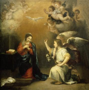 Annunciation To The Virgin Artwork by Bartolomé Esteban Murillo