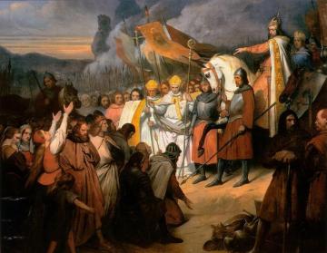 Charlemagne Receives The Submission Of Paderborn Witikind King Of The Saxons In 785 Artwork by Ary Scheffer