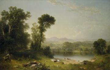 Pastoral Landscape, 1861 Artwork by Asher B. Durand