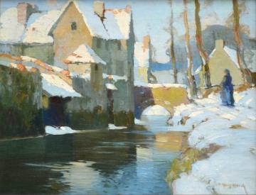 The Childhood Home Of Ames Aldrich Artwork by Georges Ames Aldrich