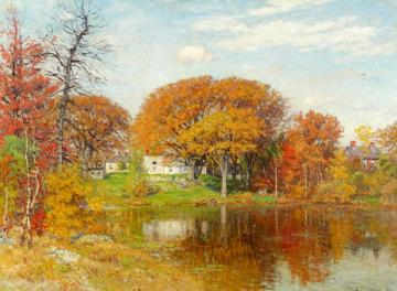 Autumn Morning, Neponset Artwork by John Joseph Enneking