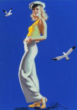 Ahoy, 1930 Artwork by Earl Steffa Moran