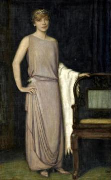A Portrait Of Marianne Mechler Artwork by Franz von Stuck