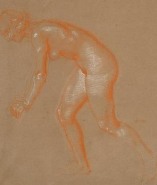 Sich Neigender Frauenakt Artwork by Franz von Stuck