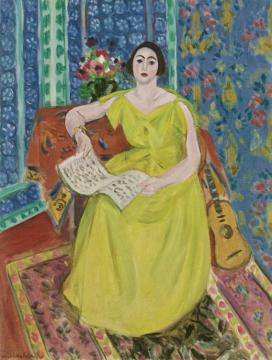 La Femme En Jaune Artwork by Henri Matisse