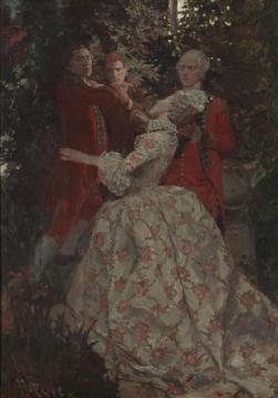 Here, AndrÉ! A Spy! Artwork by Howard Pyle