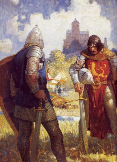 King Arthur Artwork by Newell Convers (N.C.) Wyeth