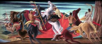 Indian Fight, Ca. 1936 Artwork by Frank Mechau