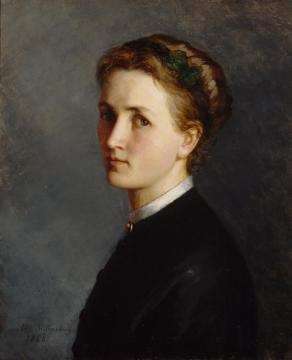 Self-portrait By Ida Silfverberg, 1868 Artwork by Ida Silfverberg