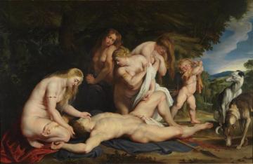 The Death Of Adonis, C.1614 Artwork by Peter Paul Rubens