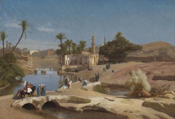 View Of Medinet El-fayoum Artwork by Jean Leon Gerome