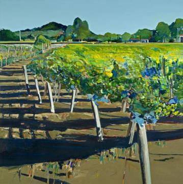 Rutherford Vineyard, 1990 Artwork by Gregory Kondos