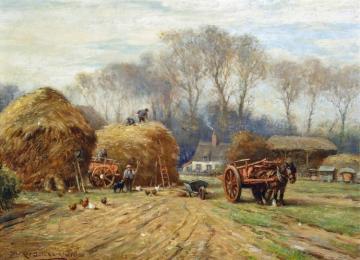 Bringing Home The Hay Artwork by William Kay Blacklock