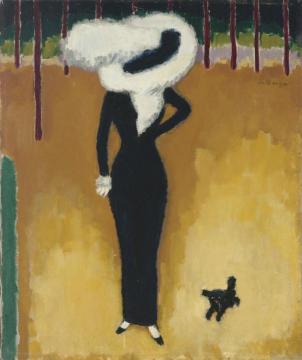 La Parisienne (la Dame Au Chien) (parisian Lady), 1910 Artwork by Kees Van Dongen