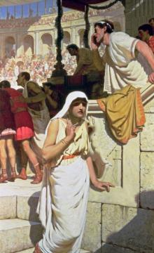 The Gladiators Wife Artwork by Edmund Blair Leighton
