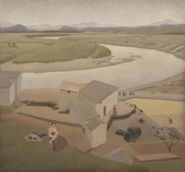 Italian Landscape, 1921 Artwork by Winifred Knights