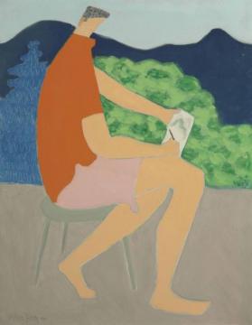 The Orange Shirt Artwork by Milton Avery