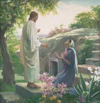 Mary And The Resurrected Lord Artwork by Harry Anderson