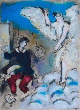 The Vision 1924-5-c.1937 Artwork by Marc Chagall