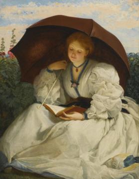 Reading On A Sunny Afternoon Artwork by Charles Edward Perugini