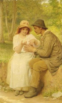 Il Gioco Del Filo Artwork by Charles Edward Perugini