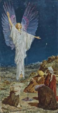 The Angel Appearing To The Shepherds Artwork by William Henry Margetson