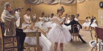 The Royal Theatre Ballet School Artwork by Paul Gustave Fischer