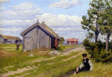Farmyard Artwork by Paul Gustave Fischer